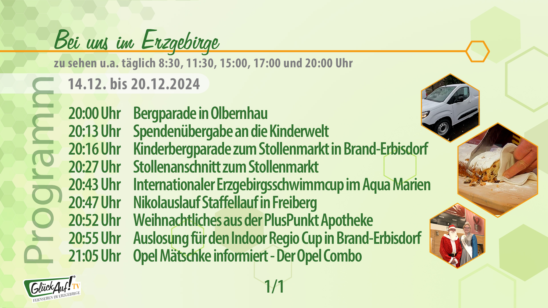 Bei uns im Erzgebirge für die Woche vom 14.12. bis 20.12.2024