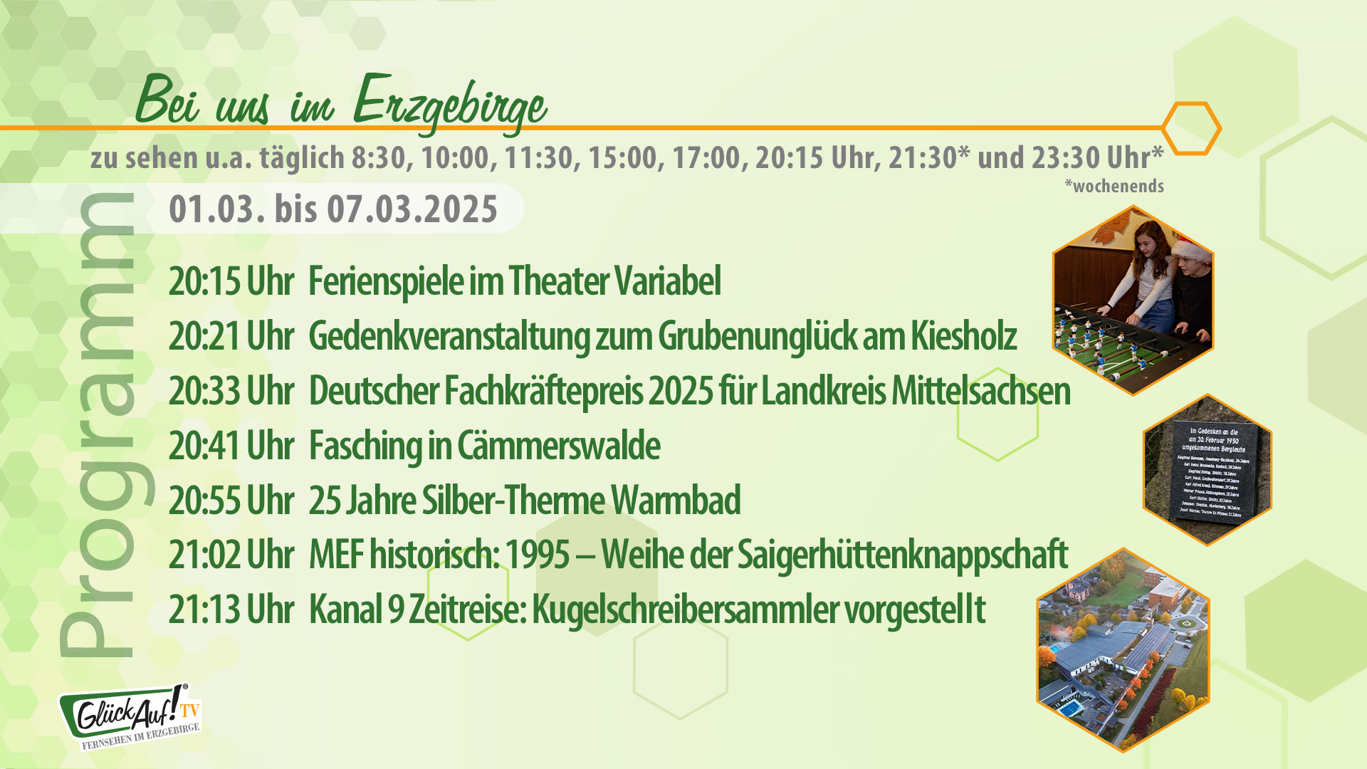 Bei uns im Erzgebirge für die Woche vom 01.03. bis 07.03.2025