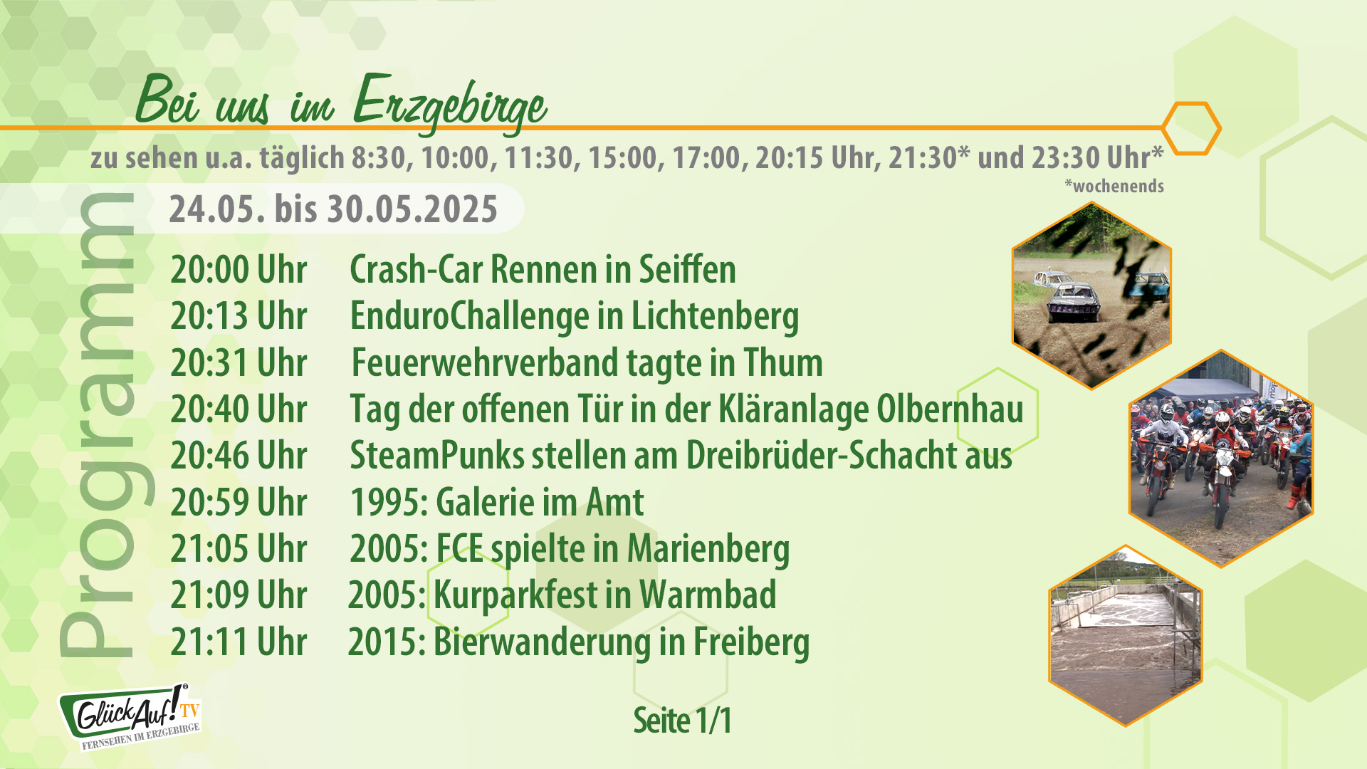 Bei uns im Erzgebirge für die Woche vom 24.05. bis 30.05.2025