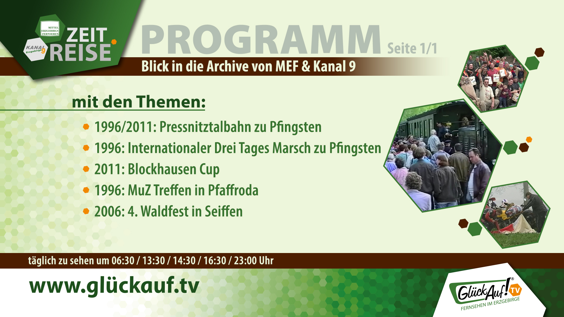 Glück Auf! TV - Zeitreise für die Woche vom 16.05.2026 bis 22.05.2026