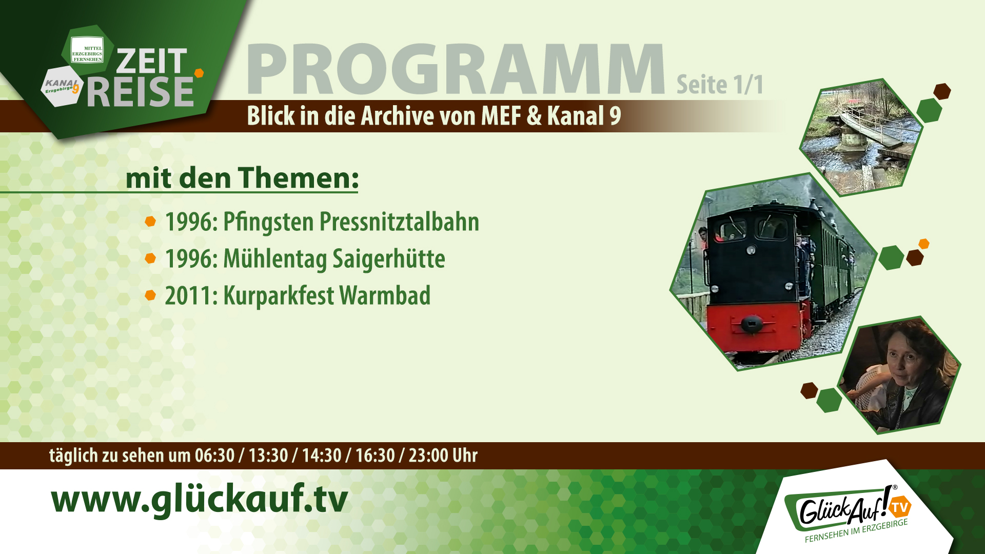 Glück Auf! TV - Zeitreise für die Woche vom 23.05.2026 bis 29.05.2026