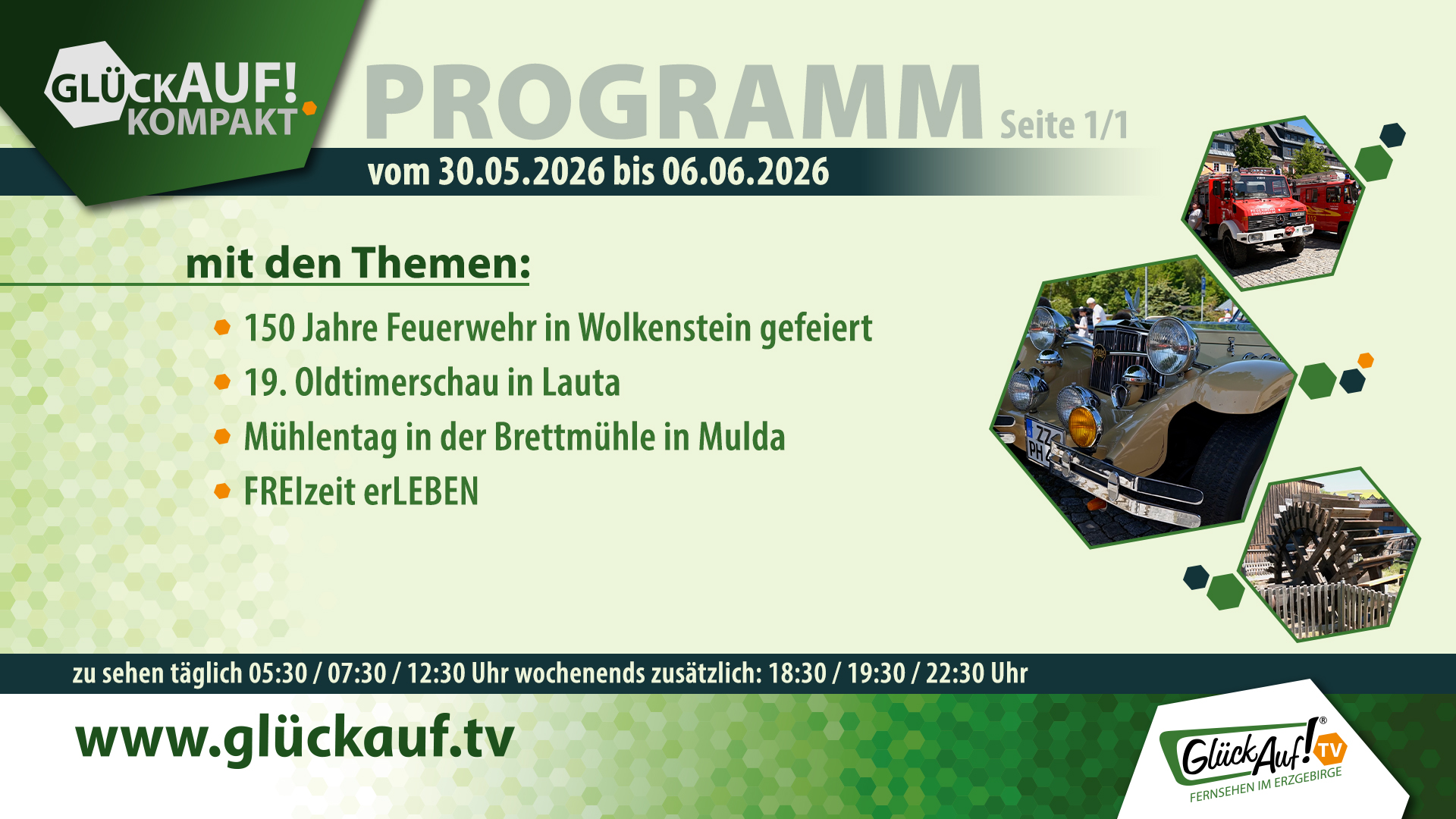 Glück Auf! kompakt für die Woche vom 30.05.2026 bis 05.06.2026