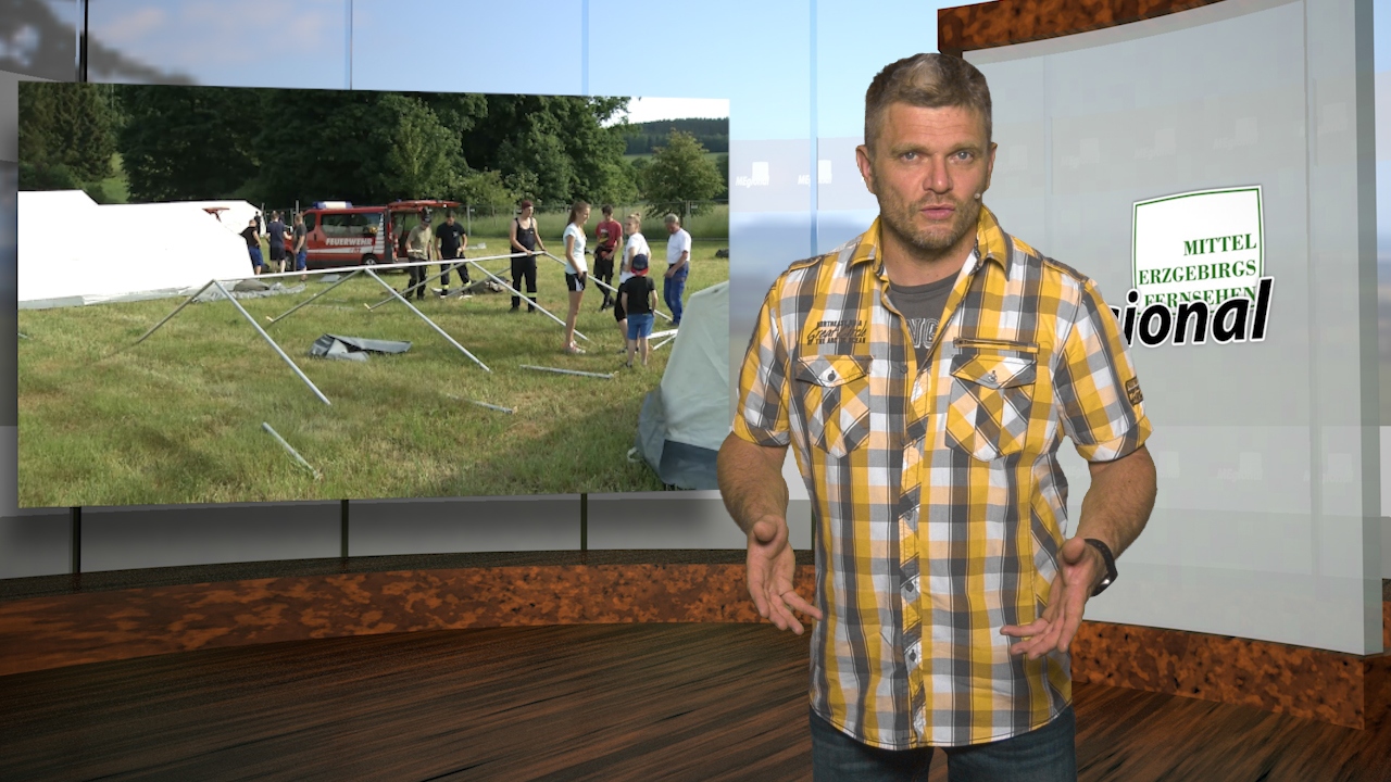 MEgional heute mit dem Start der Jugendfeuerwehrtage in Pockau