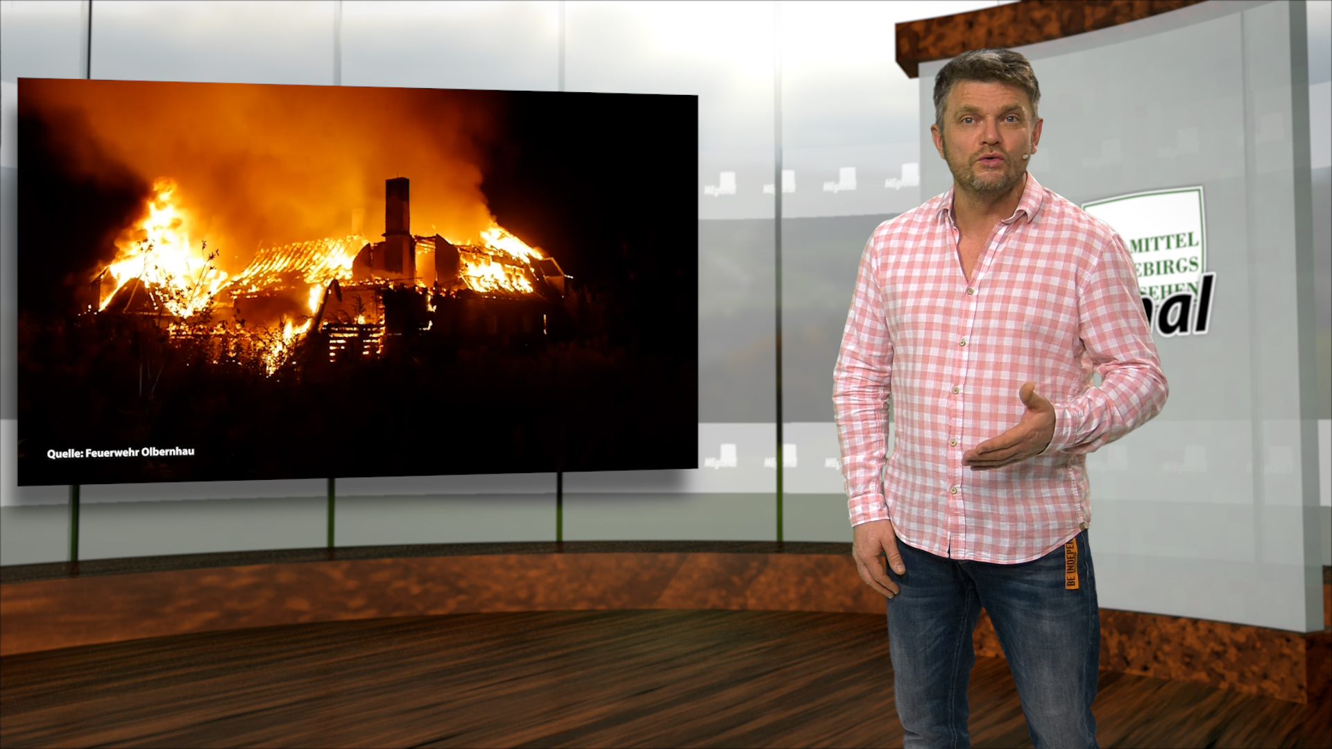 MEgional am 22. Januar mit Ermittlungen zum Großbrand der ehemaligen Ferienanlage in Olbernhau