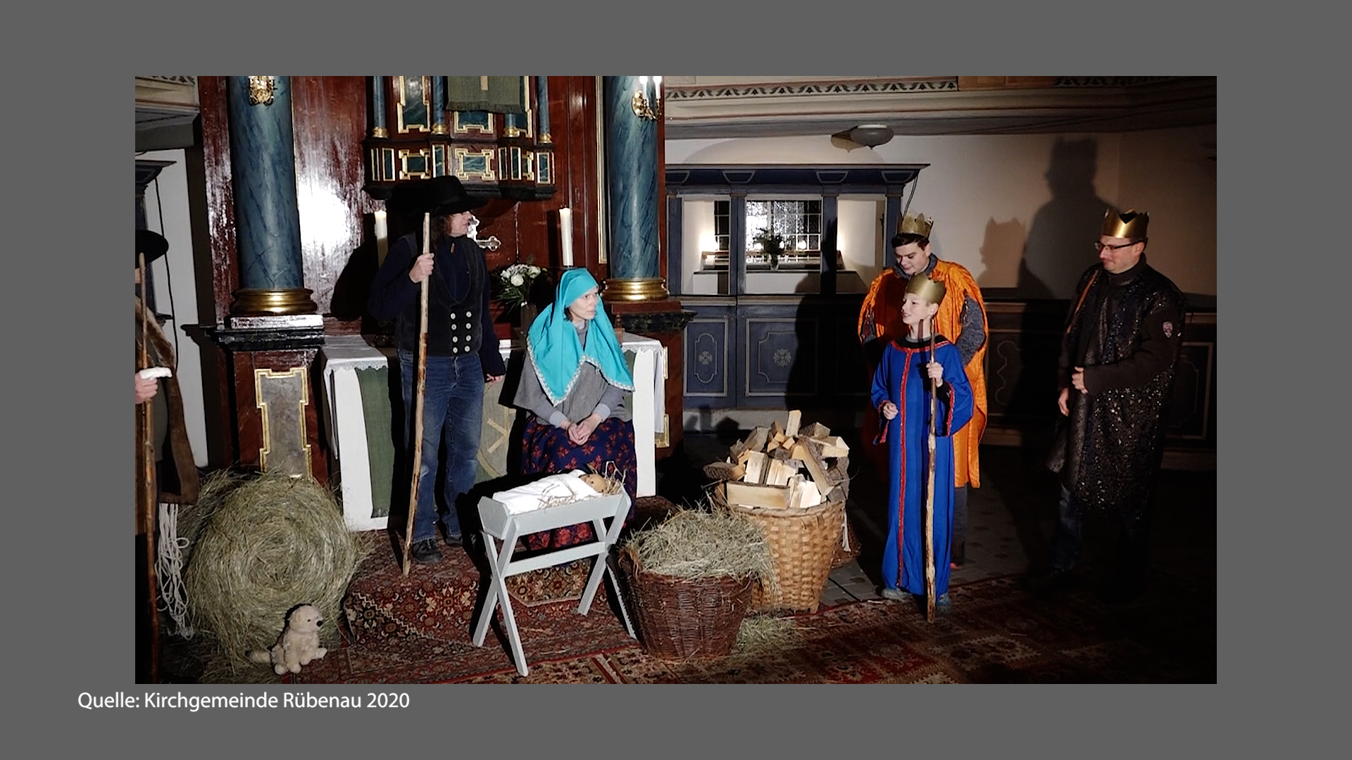 MEF-Fernseh-Gottesdienst am 24. Dezember 2021 mit einem Krippenspiel aus Rübenau
