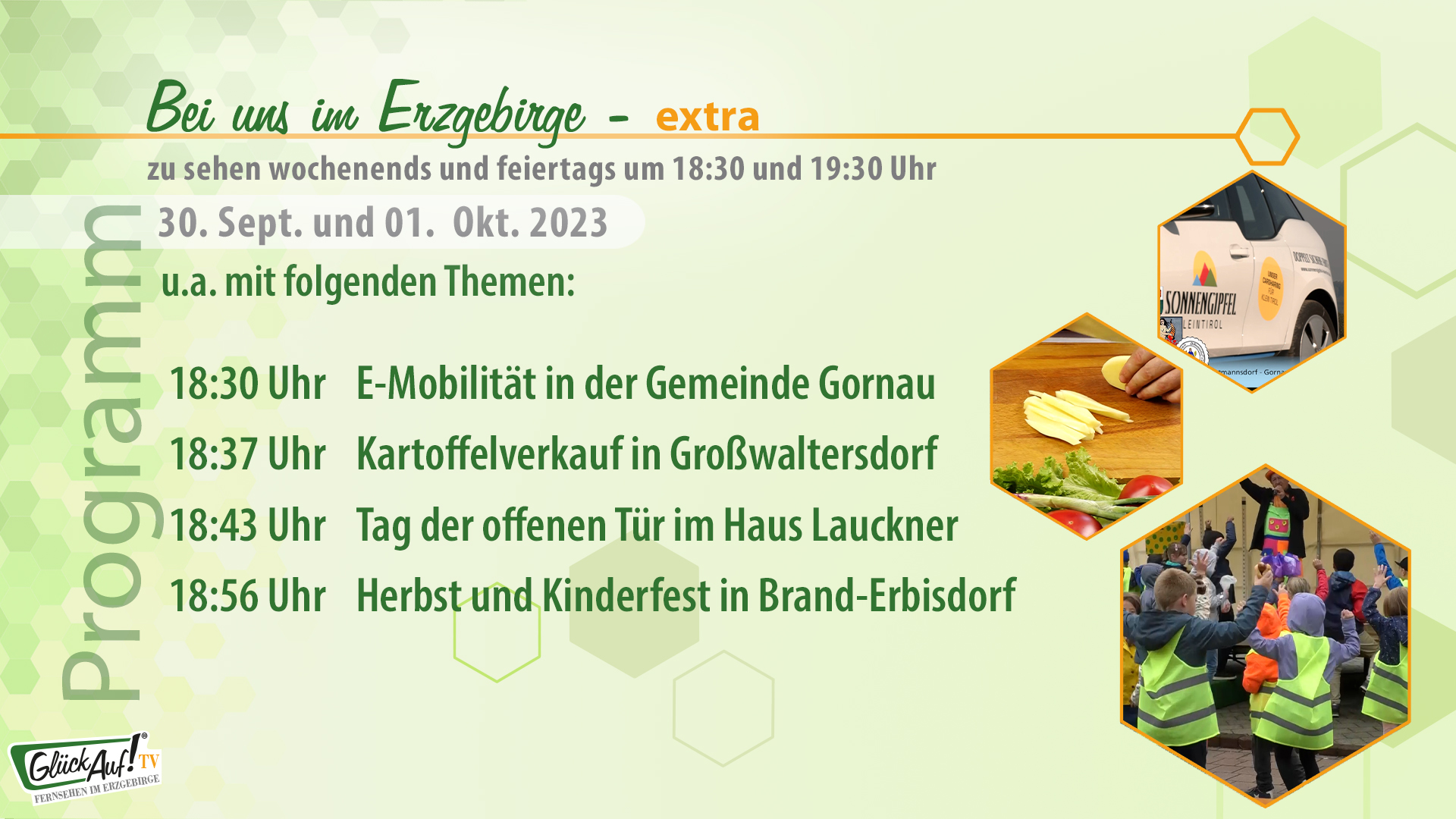 Bei uns im Erzgebirge - extra für das Wochenende der 39. Kalenderwoche 2023 Bei uns im Erzgebirge - extra für das Wochenende der 39. Kalenderwoche 2023
