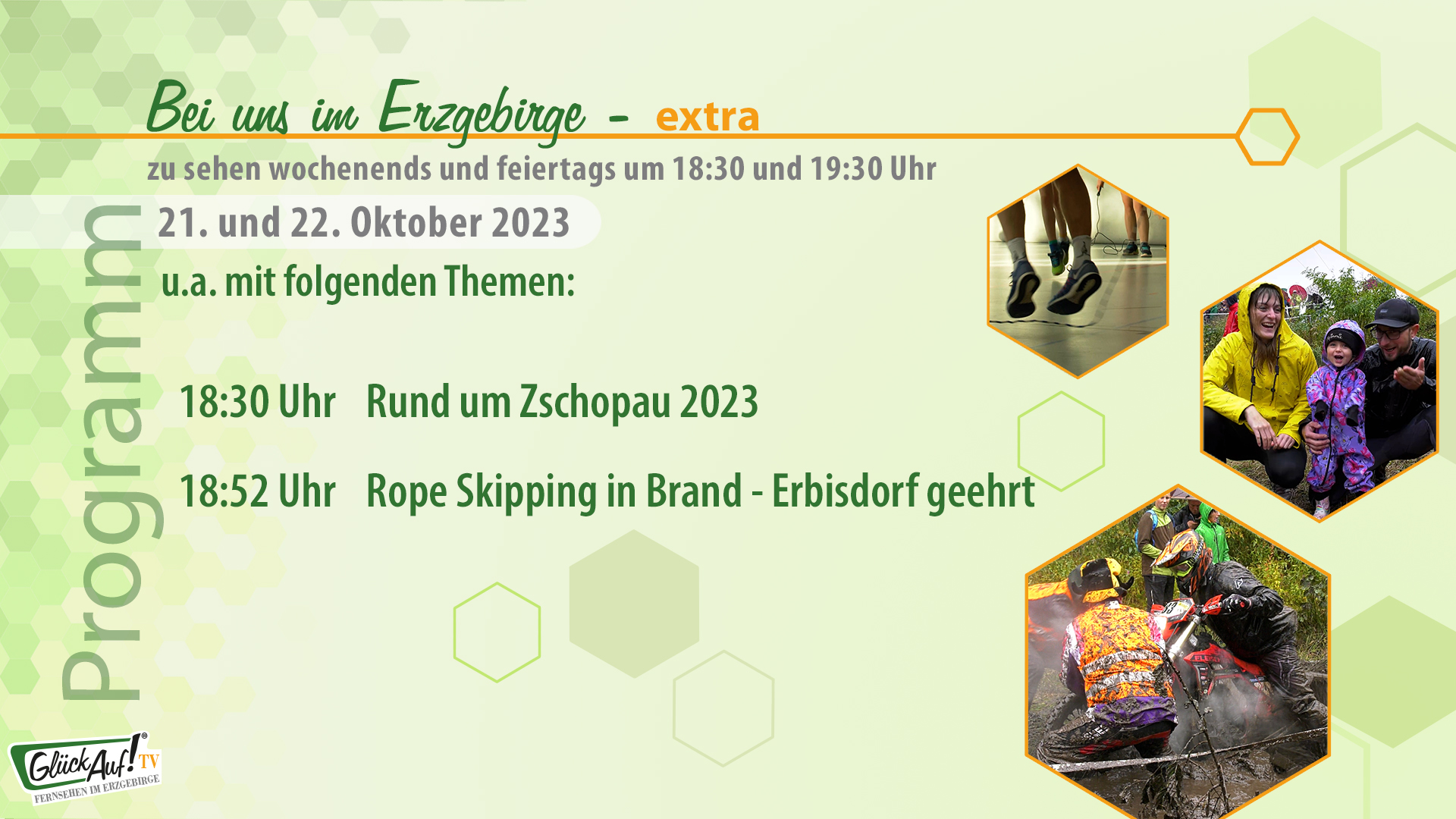 Bei uns im Erzgebirge - extra für das Wochenende der 42. Kalenderwoche 2023 Bei uns im Erzgebirge - extra für das Wochenende der 42. Kalenderwoche 2023