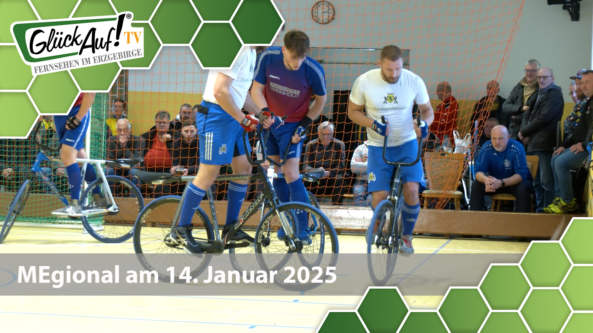 MEgional am 14. Januar 2025 mit Bildern der 2.Bundesliga-Nord im Radball