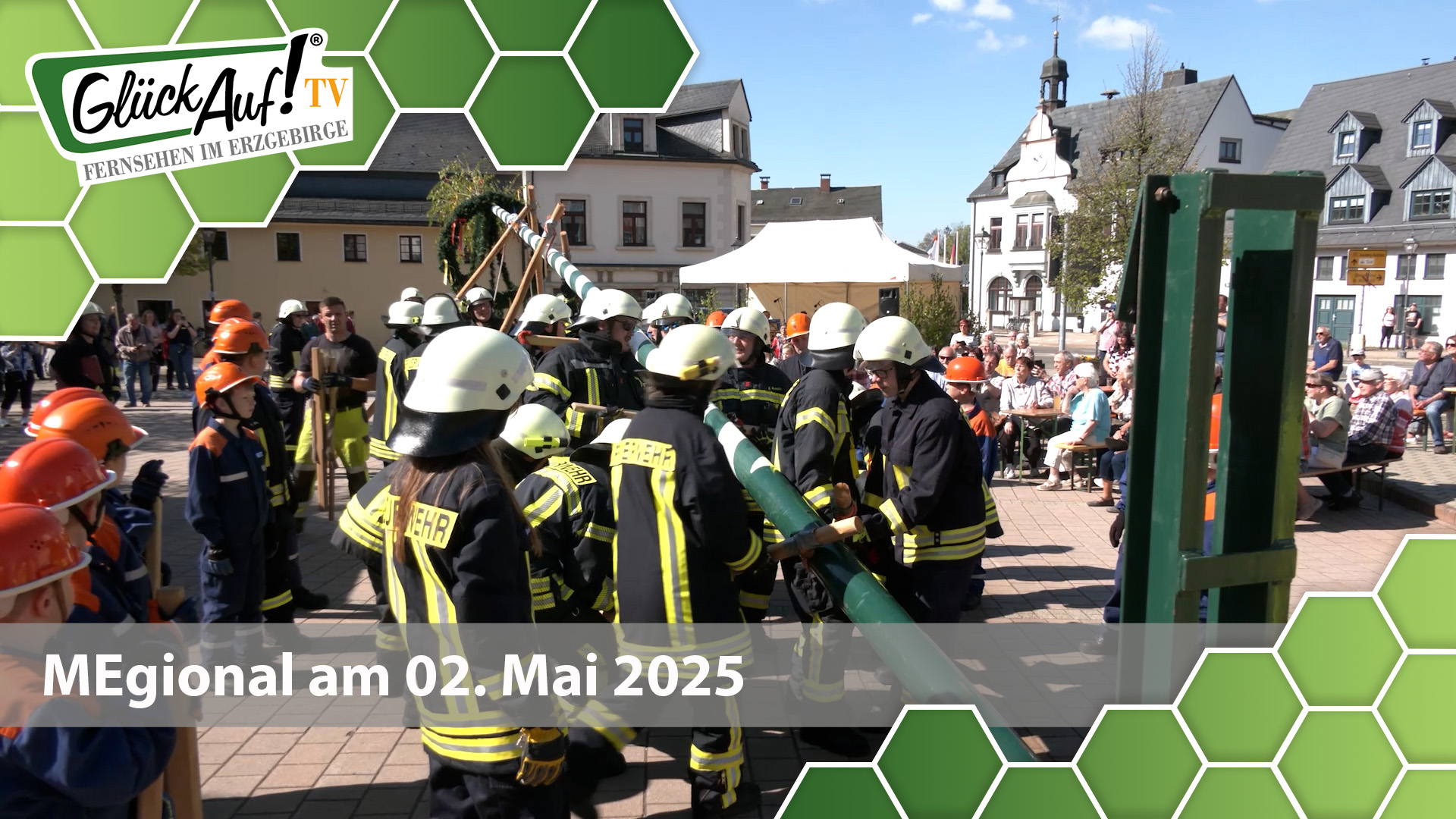 MEgional am 2. Mai 2025 mit dem Maibaumsetzen in Brand-Erbisdorf