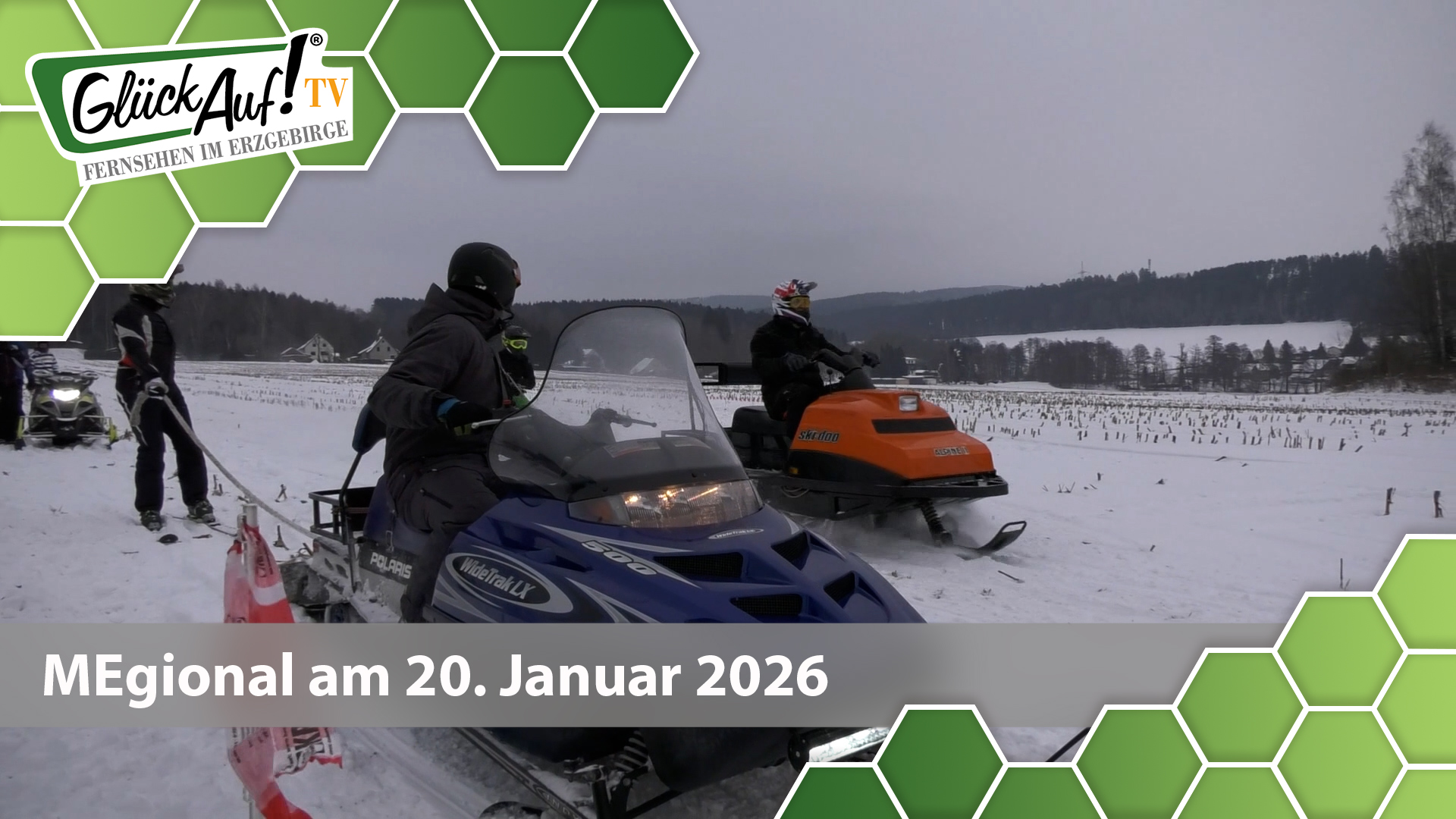 MEgional am 20. Januar mit dem Thema: Skijöring Langenberg