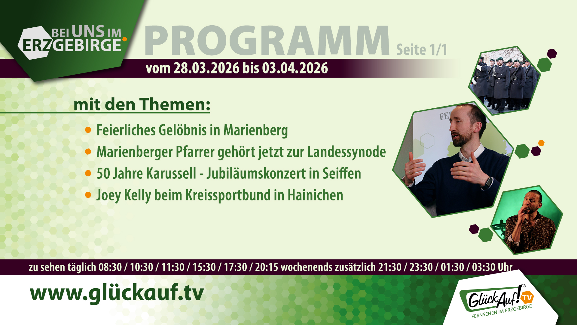 Bei uns im Erzgebirge für die 14. Kalenderwoche vom 28. März bis 03. April 2026