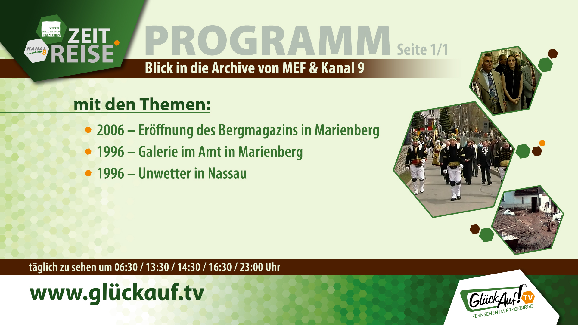 Glück Auf! TV - Zeitreise vom 25.04. bis 01.05. Glück Auf! TV - Zeitreise vom 25.04. bis 01.05.
