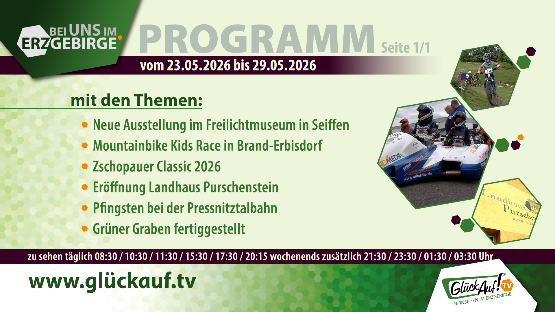 Bei uns im Erzgebirge für die 22. Kalenderwoche vom 23. bis 29. Mai 2026